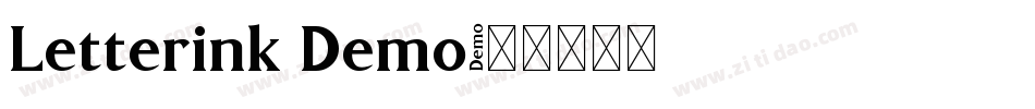 Letterink Demo字体转换